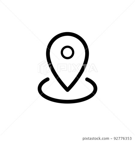 Illustration Vector Graphic of Pin Location Icon Illustration Vector Graphic of Pin Location Icon 92776353