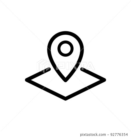 Illustration Vector Graphic of Pin Location Icon Illustration Vector Graphic of Pin Location Icon 92776354