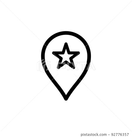 Illustration Vector Graphic of Pin Location Icon Illustration Vector Graphic of Pin Location Icon 92776357