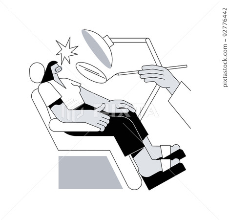 Dental examination abstract concept vector illustration. Dental care service, teeth examination, clinical procedure, visit a dentist, periodontal exam, comprehensive oral test abstract metaphor. Dental examination abstract concept vector illustration. Dental care service, teeth examination, clinical procedure, visit a dentist, periodontal exam, comprehensive oral test abstract metaphor. 92776442