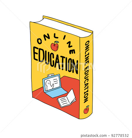 解釋在線教育的書籍封面插圖 92778532
