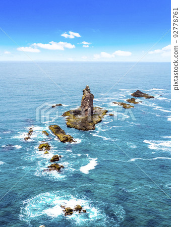 Kamui Rock at Cape Kamui (Shakotan Town, Hokkaido) 92778761