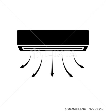 Illustration Vector graphic of air conditioner icon 92779352