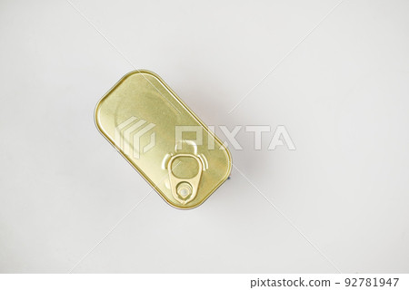 close up of a food can on white background , close up of a food can on white background , 92781947
