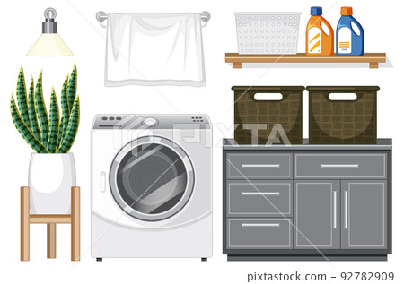 Laundry room objects set Laundry room objects set 92782909