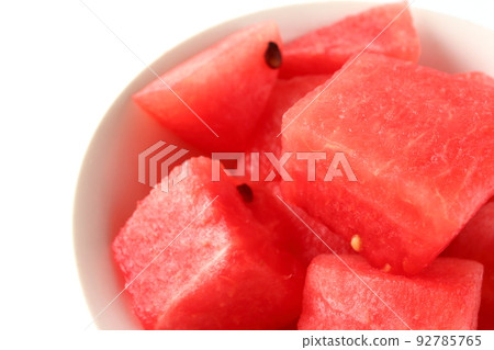 Skinless Cut Watermelon Block Cut Skinless Cut Watermelon Block Cut 92785765