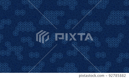 Japanese pattern fabric background material 92785882