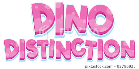 Font design for dino distinctiion in pink Font design for dino distinctiion in pink 92786923