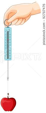 A newton meter on white background 92787476