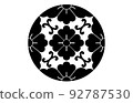 Japanese family crest floating line twill flower angle Japanese family crest floating line twill flower angle 92787530
