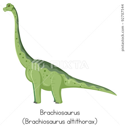 Brachiosaurus in green color 92787544