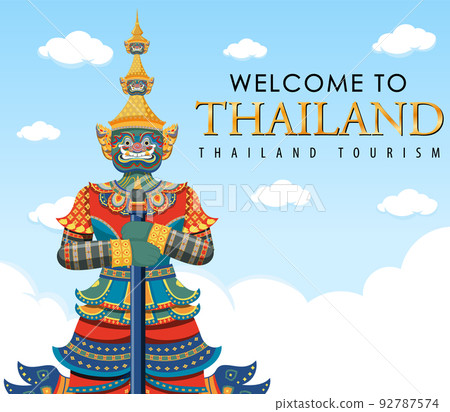 Giant demons Thailand attraction and landscape icon 92787574