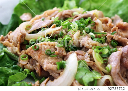 Pork stir-fried with ginger 92787712