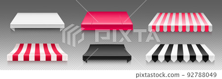 Awnings, shop tents, canopy, street market shades Awnings, shop tents, canopy, street market shades 92788049