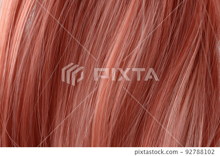 Red curly hair texture closeup. Red hair background. Red curly hair texture closeup. Red hair background. 92788102