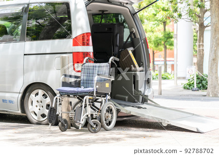 Welfare vehicle Wheelchair Visiting nursing care car 92788702
