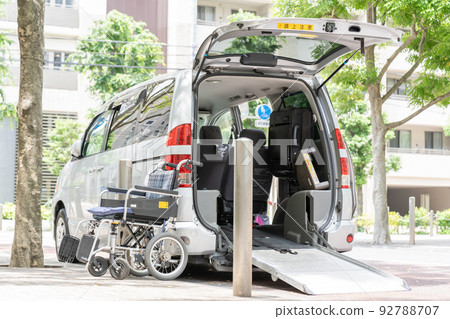 Welfare vehicle Wheelchair Visiting nursing care car 92788707