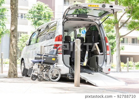 Welfare vehicle Wheelchair Visiting nursing care car 92788710