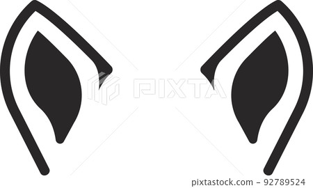 Dog jack russell ear icon. vector illustration Dog jack russell ear icon. vector illustration 92789524