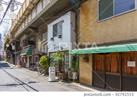 Abeno, Osaka: Showa nostalgic Bishoen underpass architecture 92791553