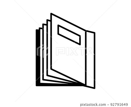 一本書教科書參考書的矢量插圖 一本書教科書參考書的矢量插圖 92791649