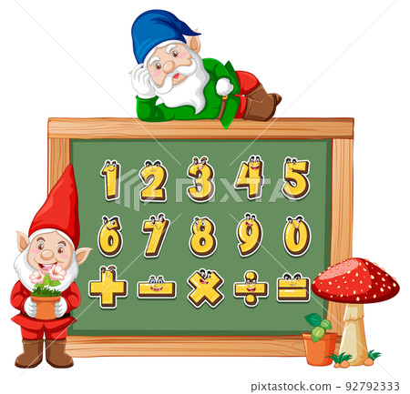 Counting number 0 to 9 and math symbols Counting number 0 to 9 and math symbols 92792333