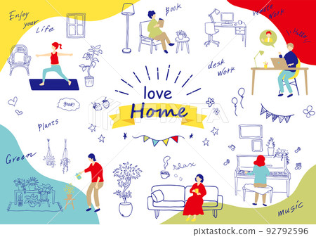 Material collection that is easy to use at home time Material collection that is easy to use at home time 92792596