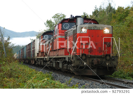 石北本線 Maruseppu-Engaru JR Freight DD51-1157+DD51-1167 (Washibetsu) 92793291
