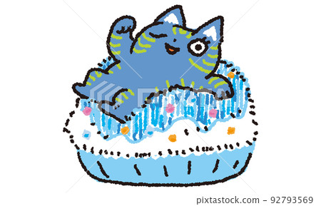Shaved ice (cat topping) Shaved ice (cat topping) 92793569