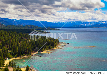 View from the Cave Rock at Lake Tahoe, Nevada View from the Cave Rock at Lake Tahoe, Nevada 92793912