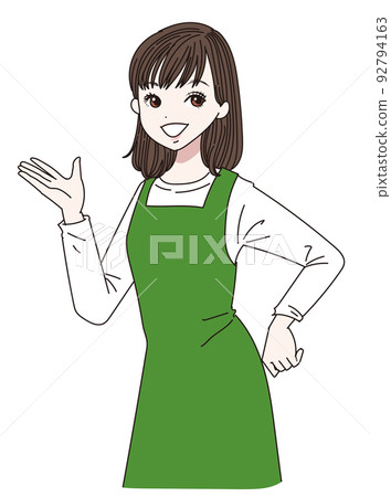 Apron woman to introduce 92794163