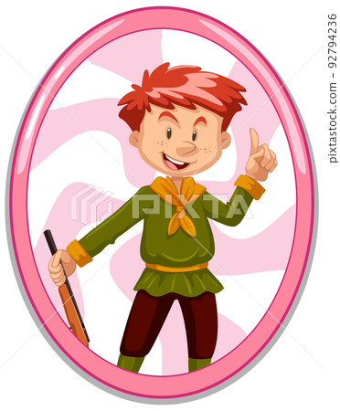 Red hair man cartoon character Red hair man cartoon character 92794236