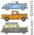 Three classic cars 92794371