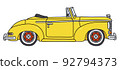 The classic yellow convertible 92794373
