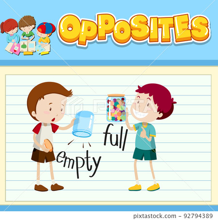 Opposite words with pictures for kids 92794389