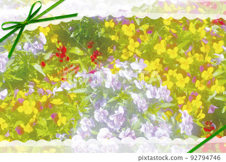 中提琴花卡背景材料,明信片大小 中提琴花卡背景材料,明信片大小 92794746