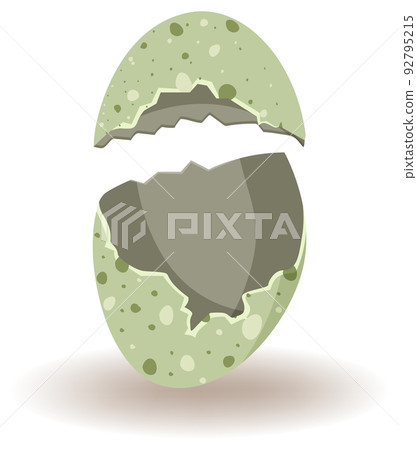 Cracking eggs on white background 92795215