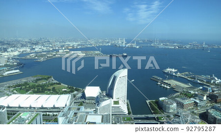 從地標塔看橫濱港 92795287
