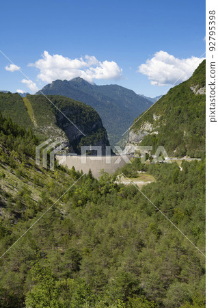 The Vajont dam, Italy The Vajont dam, Italy 92795398