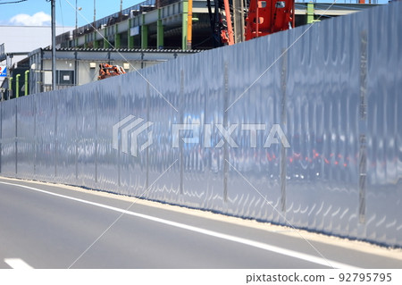 Temporary enclosure at construction site Universal steel plate Temporary enclosure at construction site Universal steel plate 92795795