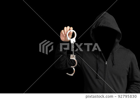 Repeat offender, image of a person running away 92795830
