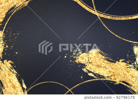 Background texture Luxury golden golden folding screen Gold paper 92796178