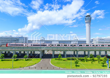 常滑市名鐵2200系列機場特快抵達中部國際機場站 常滑市名鐵2200系列機場特快抵達中部國際機場站 92797193