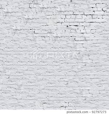 Old White Brick Wall. Seamless Tileable Texture. Old White Brick Wall. Seamless Tileable Texture. 92797273