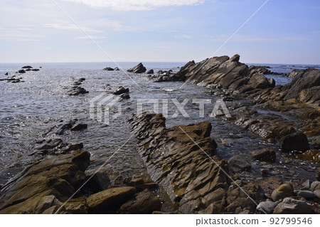 Cretaceous layer of the Hiraiso coast 92799546