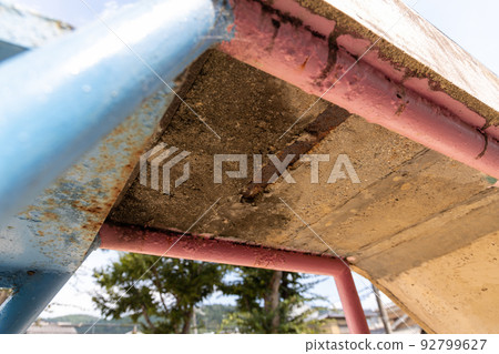 Dilapidated and dirty slide Dilapidated and dirty slide 92799627