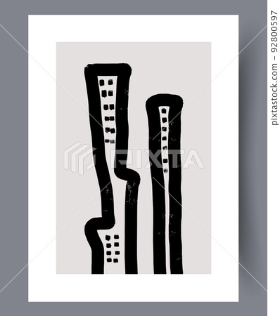 Minimalistic hand drawn printable wall art Minimalistic hand drawn printable wall art 92800597