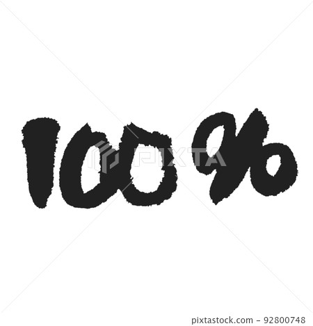 100% warm handwritten calligraphy black ink - Stock Illustration ...
