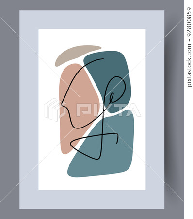 Printable wall art vector poster set vector. 92800859