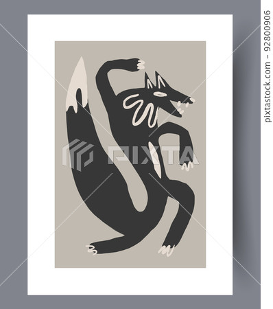 Scandinavian abstract vector print set. Scandinavian abstract vector print set. 92800906